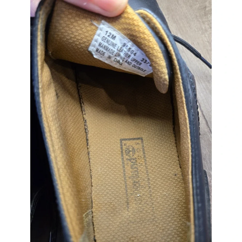 Timberland Waterproof Mens Black Leather Lace Up Oxford Shoe Size 12M‎